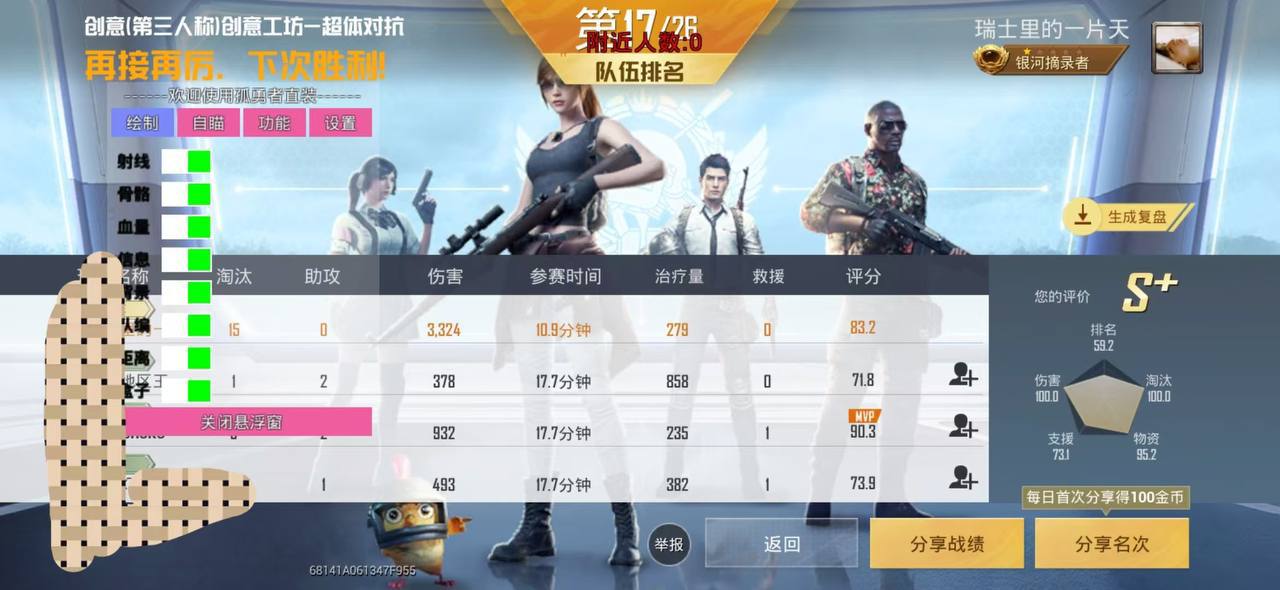 和平精英辅助得类型分为那些